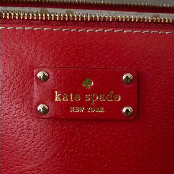 Kate Spade red leather handbag - Picture 2 of 7